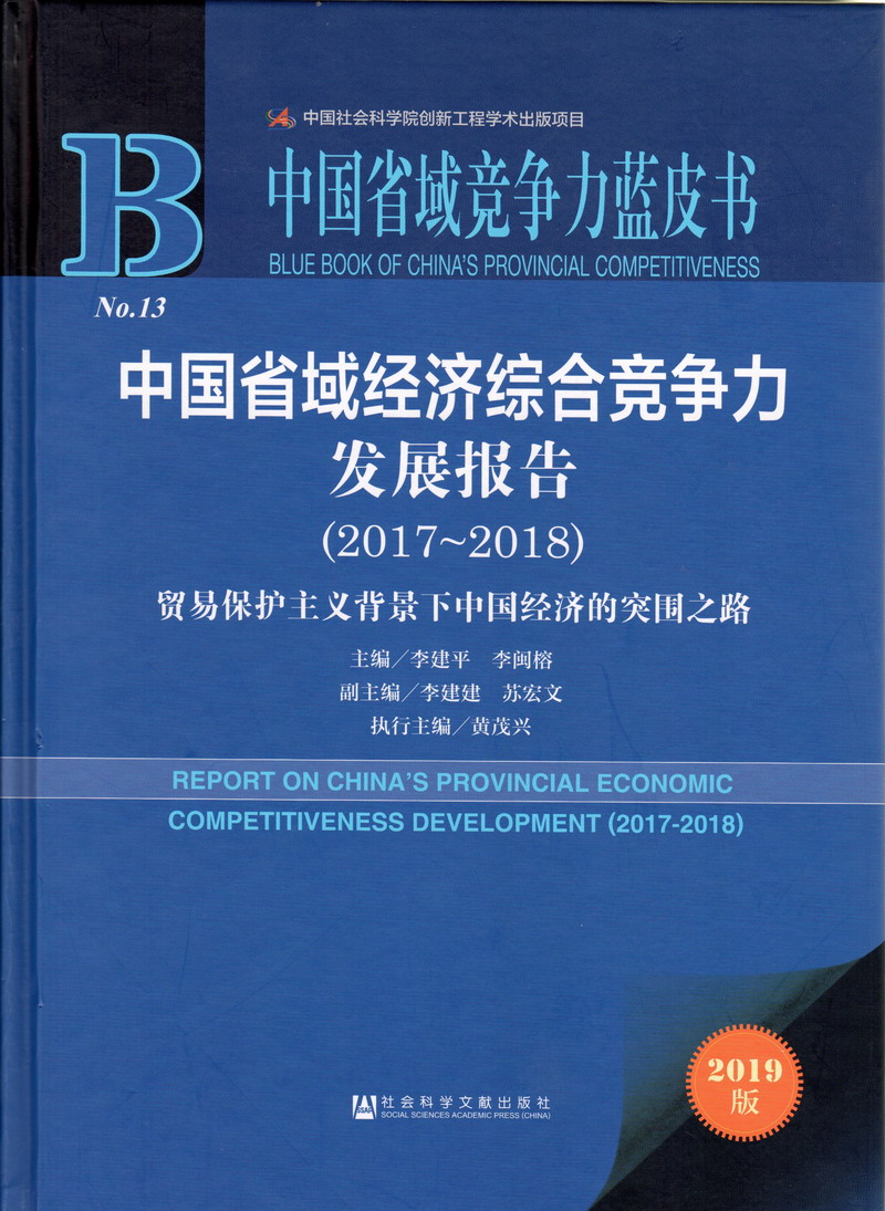 操白虎小逼视颖中国省域经济综合竞争力发展报告（2017-2018）